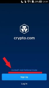Crypto.comへの登録